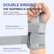 Wrist brace adjustable dual-strap design