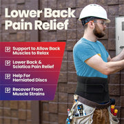 Lumbar support belt fastening system