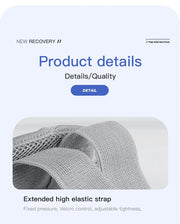 Breathable wrist brace material and fastener details