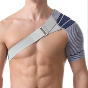 Adjustable shoulder support brace fit guide
