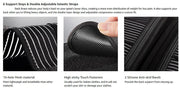 Adjustable waist support belt fastening detail
