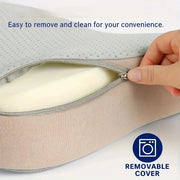 Removable seat-cushion cover with zip