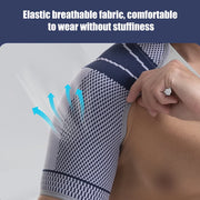 Adjustable shoulder support brace information graphic