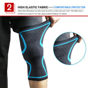 Knee compression sleeve flexible stretch fabric