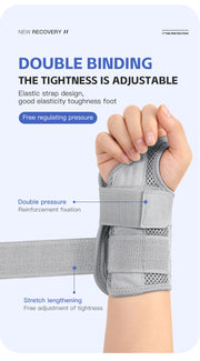 Adjustable wrist brace strap and compression guide
