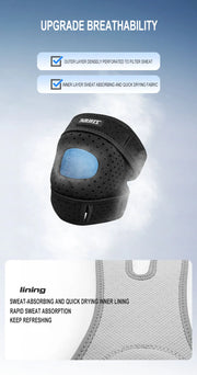 Open-patella knee brace breathable construction