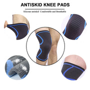 Knee compression sleeve non-slip knitted design