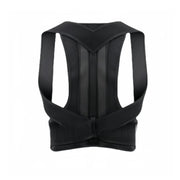 Black full back posture support vest product view