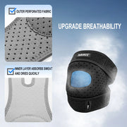 Breathable perforated knee brace fabric
