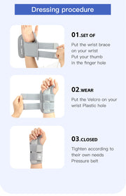 Wrist support brace fitting instructions