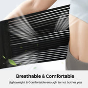 Lumbar support belt back view