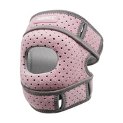Pink open-patella knee support brace