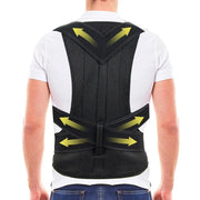 Full back posture support vest rear fit view