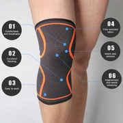 Breathable knitted knee sleeve product features