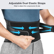 Lumbar support belt fit and coverage guide