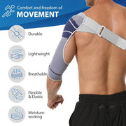 Breathable shoulder support brace material detail