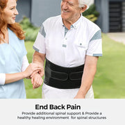 Lumbar support belt worn during everyday activity