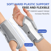 Wrist support brace integrated-splint detail